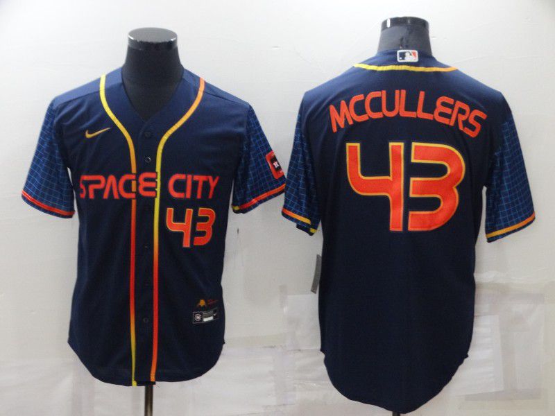 Men Houston Astros #43 Mccullers Blue City Edition Game Nike 2022 MLB Jersey->houston astros->MLB Jersey